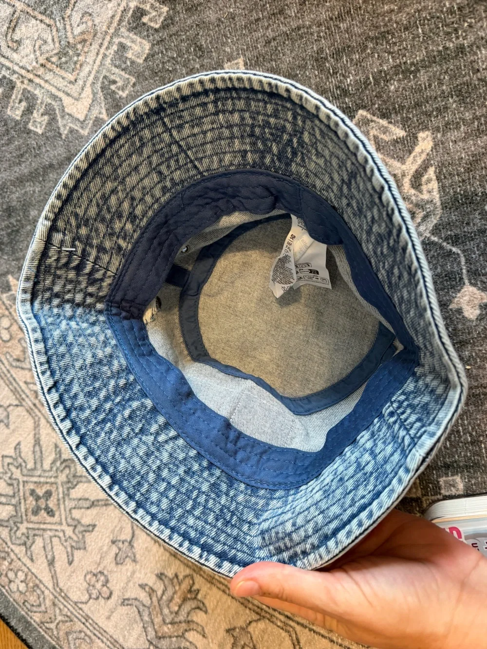 Peanuts Snoopy x Van Pelt Athletic Department Distressed Denim Bucket Hat, NWT!